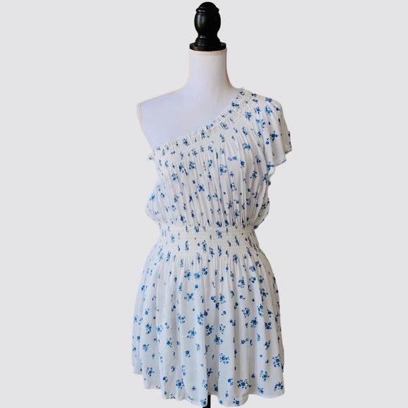 SKYLAR+MADISON ONE SHOULDER FLORAL MINI DRESS - Picture 7 of 15